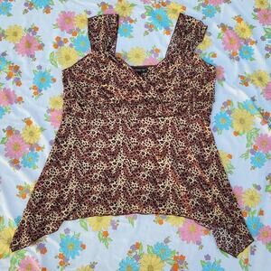 Venezia lane bryant nwt cheetah mesh tank